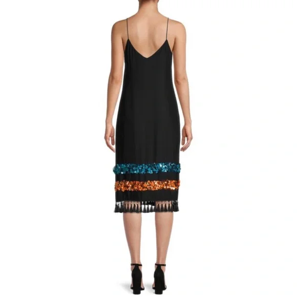 SACHIN + BABI • Bosphorus Silk Sleeveless Sequin Midi Slip Dress, 2 - Picture 15 of 16